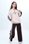 Unisex Hooded Snapback 100% Cotton Tracksuit Set – Comfortable and Stylish Design-302