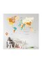 Colorful Countries Map Modern Living Room Living Room and Children's Room One Piece Wall Sticker