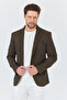 Poly Men's Green Lycra Cotton Slim Fit Sports Blazer Jacket