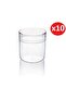 Magnolya Crystal Jar Dessert Container Bowl 270 Cc Disposable Plastic Mica 10 Pieces Jar + 10 Pieces Lid. - 2