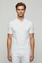 Men's White Polo Neck Plain Relaxed Fit 100% Cotton Non-Pulling Men's Polo Neck T-Shirt - 3