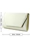 Elegant Evening Dress Handbag with Leather Satin Chain Strap and Magnetic Closure Inner Pocket - 8