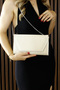 Elegant Evening Dress Handbag with Leather Satin Chain Strap and Magnetic Closure Inner Pocket - 3