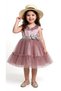 I&K Shimarik Ki̇ds Girls' Evening Dress with Pul Palette Detail on the Front - 6