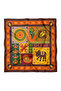 وشاح باندانا بنمط عرقي وفيل مقاس 50x50 سم - 2