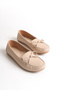 Beige Leather Women's Ballerinas – Orthopedic, Lightweight, Comfortable, Bow Accessory, Greenhouse, Casual Shoes - 5