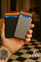 Set of 2 Aluminum Card Holders - Mechanized Card Holder - Automatic Card Holder - Metal Slim Card Holder - Credit Card Holder