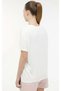 Wl Cali 11lam102 Ecru Women's Short Sleeve T-shirt Women's T-Shirt White - 3