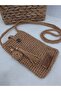 Luxury Hand Knitted Paper Thread Women's Shoulder Phone Bag - 3
