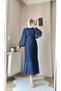 Women's Hijab Pleated Janjan Chiffon Dress