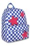 Hope Bag Blue Red Color Star School Bag for Girls - 5086 - Embroidered Star