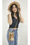 Zümal Luxury Hand Knitted Paper Rope Women's Shoulder Phone Bag (Color Straw) - 3