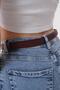 Burgundy Adjustable Size Women's Belt Trouser Belt Dress Belt Shirt Belt Coat Belt - 2