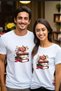 Single Jersey T-Shirt - White Printed Book Oversize Crew Neck Short Sleeve T-Shirt