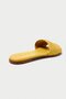 Genuine Leather 655-Sr Women's Straw Look Yellow Flat Slippers - 3