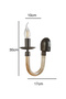 Gina Decorative Honey Pipe Glass Black Metal Modern Wall Sconce for Indoor Use (Rustic Led Bulb Included!!!) - 3