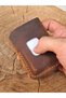 Taba Men's Card Holder Super Slim Card Holder Genuine Leather Handmade Business Card Holder Slim Card Holder - 7