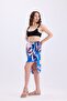 French Inspired Shaping / Sculpting Draped Pareo Swimsuit Set of 2 Stylish, Slimming Effect -Pareo (145X90 cm) - 3