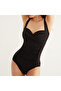 French Inspired Shaping / Sculpting Draped Pareo Swimsuit Set of 2 Stylish, Slimming Effect -Pareo (145X90 cm) - 2