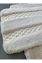 Serante Rabbit Hair, Non-Slip Base, Fluffy, Soft, Ultra Luxurious, Washable 2-Piece Bath Mat - 2