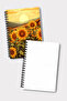 Set of 2 Unlined Notebooks, A5 Size 50 Sheets 100 Pages Set of 2, Moon Flower - 5
