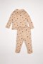 Baby Boy Dinosaur Printed Cotton Combed Pajamas Set - Long Sleeve, Buttoned, Shirt Collar D6811A5Ns - 4