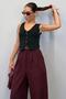 Black Knitwear Women's Vest Mg2486 - 3