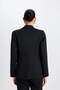 Fitted Jacket Collar Button Basic Plain Blazer Jacket D3157Ax24Wn - 6
