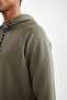 Breathable Standard Fit Hooded Scuba Diver Fabric Sportsman Sweatshirt C0482Ax24Au - 4