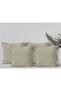 4-Piece Cushion Cover Linen Look Soft Sofa Backrest Can Be Gift-Punched and Made into a Gift Cream