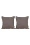 2-Piece Velvet Textured Corded Throw Pillow Cover Gray