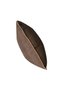 2-Piece Isle Linen Look Ribbed Throw Pillow Cover Brown - 3