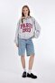 Coool Oversize Wide Fit Half Zipper Printed Thick Sweatshirt D4762Ax24Au - 6