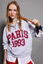 Coool Oversize Wide Fit Half Zipper Printed Thick Sweatshirt D4762Ax24Au - 4