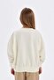 Girls Oversize Wide Fit Crew Neck Printed Sweatshirt C7461A824Au - 6