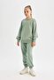 Girl's Printed Jogger School Sweatpants with Elastic Waist and Pockets C7670A824Au - 2