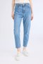 Lina Comfort Mom High Waist Ankle Length Jean Washed Trousers C7613Ax24Au - 4