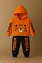 Boys' Suit Tiger Printed Cotton Long Sleeve Knitted Hooded Tracksuit Suit 3-8 Years - 2