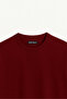 Unisex Organic Oversize Plain T-Shirt - Claret Red - 3