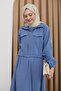 Jacketed Zipper Dress Indigo - 2