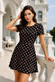 Crew Neck Short Sleeve Women's Dress – Comfortable and Stylish Model