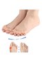 2 Pairs Skin Color Foot 5 Finger Separator Roller Shirt Silicone Bunion Night Apparatus - 2