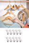 10Pcs Multipurpose Hanger Multiplexer Hook Clip Wardrobe Clothes Clothes Hanger Multiplication Apparatuses