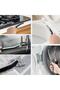 2 Pieces 23 cm Bendable Ergonomic Design Joint Bathroom Kitchen Narrow Space Thin Cleaning Brush - 4
