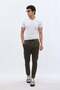 Cotton Jogger Pants - Khaki - 3