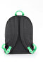 "Green" School Backpack Black / 03805 - 3