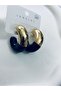 Black and Gold 2 Color Earrings - 3