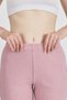 Women's Dusty Rose High Waist Ribbed Wide Leg Casual Thin Sweatpants Pajamas - 6