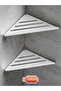Bathroom shelves corner storage rack stainless steel triangle towel storage shower rack bathroom accessories - 2