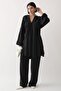 Ribbed Handle Drawstring Black Ayrobin Suit